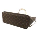 LOUIS VUITTON NEVERFULL MM Old Flower Color Matching Coated Canvas Cowhide Trim Tote Bag Shopping Bag One-shoulder Handbag Medium Size Women's Brown - Image 9