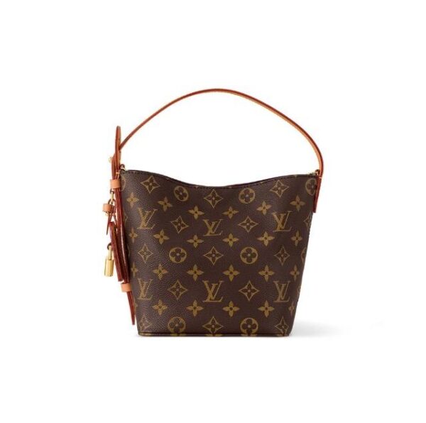 Monogram All In BB ALL IN BB Old Flower Print Detachable Zipper Inner Pocket Monogram Coated Canvas One-shoulder Handbag Small Size Women's Brown
