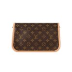 LOUIS VUITTON Diane PM Classic Old Flower Canvas Coating Armpit Bag Baguette Bag Handbag Crossbody Shoulder Bag Small Size Women's Brown - Image 4