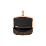 LOUIS VUITTON Diane PM Classic Old Flower Canvas Coating Armpit Bag Baguette Bag Handbag Crossbody Shoulder Bag Small Size Women's Brown - Image 5