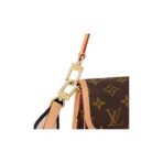 LOUIS VUITTON Diane PM Classic Old Flower Canvas Coating Armpit Bag Baguette Bag Handbag Crossbody Shoulder Bag Small Size Women's Brown - Image 7