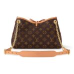 LOUIS VUITTON Carryall BB Old Flower Pattern Adjustable Shoulder Strap Monogram Coated Canvas Shoulder Bag Women's Brown - Image 4
