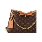 LOUIS VUITTON Carryall BB Old Flower Pattern Adjustable Shoulder Strap Monogram Coated Canvas Shoulder Bag Women's Brown - Image 6