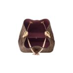 LOUIS VUITTON NÉONOÉ BB Detachable Adjustable Shoulder Strap Old Flower Full Print Coated Canvas Bull Leather Bucket Bag Crossbody Handbag Mini Women's Brown - Image 4