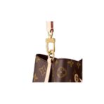 LOUIS VUITTON NÉONOÉ BB Detachable Adjustable Shoulder Strap Old Flower Full Print Coated Canvas Bull Leather Bucket Bag Crossbody Handbag Mini Women's Brown - Image 5