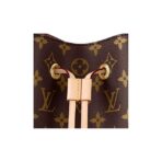 LOUIS VUITTON NÉONOÉ BB Detachable Adjustable Shoulder Strap Old Flower Full Print Coated Canvas Bull Leather Bucket Bag Crossbody Handbag Mini Women's Brown - Image 7