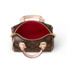 LOUIS VUITTON SpeedyBandoulière 20 Classic Old Flower Embroidery Logo Adjustable Detachable Shoulder Strap Coated Canvas Cowhide Trim Single Shoulder Crossbody Handbag Women's Brown - Image 5
