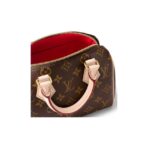 LOUIS VUITTON SpeedyBandoulière 20 Classic Old Flower Embroidery Logo Adjustable Detachable Shoulder Strap Coated Canvas Cowhide Trim Single Shoulder Crossbody Handbag Women's Brown - Image 8
