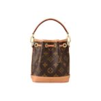 LOUIS VUITTON NOE Detachable Adjustable Shoulder Strap Drawstring Cowhide Bucket Bag Handheld Single Shoulder Crossbody Bag Mini Women's Brown Old Flower - Image 6