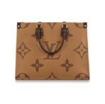 LOUIS VUITTON ONTHEGO Classic Old Flower All-match Commuting Jungle Bag Coated Canvas Tote Bag Tote Bag Shopping Bag One-shoulder Handbag Medium Size Women's Brown/Caramel Color Blocking - Image 4