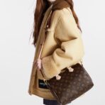 LOUIS VUITTON Speedy Series 25 Detachable Adjustable Shoulder Strap Classic Old Flower Full Print Coated Canvas Cowhide Trim Pillow Bag Single Shoulder Crossbody Handbag Women's Brown - Image 5