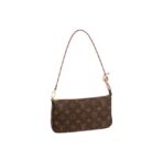 LOUIS VUITTON Marijuana General Classic Old Flower Canvas Cowhide Leather Trim Armpit Bag Handbag Shoulder Bag Regular Women's Brown