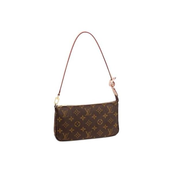 LOUIS VUITTON Marijuana General Classic Old Flower Canvas Cowhide Leather Trim Armpit Bag Handbag Shoulder Bag Regular Women's Brown