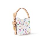 LOUIS VUITTON x Takashi Murakami Takashi Murakami Co-branded ALL IN BB Letter Logo White Tricolor Coated Canvas Leather Trim Handbag Shoulder Bag Women's White - Image 3