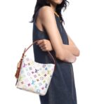 LOUIS VUITTON x Takashi Murakami Takashi Murakami Co-branded ALL IN BB Letter Logo White Tricolor Coated Canvas Leather Trim Handbag Shoulder Bag Women's White - Image 8