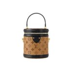LOUIS VUITTON Cannes Classic Old Flower Fortune Bucket Coated Canvas Cowhide Trim Bucket Bag Handbag Single Shoulder Crossbody Bag Small Size Women's Brown