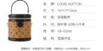 LOUIS VUITTON Cannes Classic Old Flower Fortune Bucket Coated Canvas Cowhide Trim Bucket Bag Handbag Single Shoulder Crossbody Bag Small Size Women's Brown - Image 11