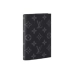LOUIS VUITTON Logo Print Short Bifold Coated Canvas Wallet Men's Black - Image 3