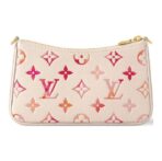 LOUIS VUITTON Easy Pouch on Strap Adjustable Detachable Shoulder Strap Zipper Open and Close Leather Single Shoulder Crossbody Bag Women's Gradient Strawberry Milk Powder White - Image 4