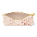LOUIS VUITTON Easy Pouch on Strap Adjustable Detachable Shoulder Strap Zipper Open and Close Leather Single Shoulder Crossbody Bag Women's Gradient Strawberry Milk Powder White - Image 5
