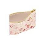 LOUIS VUITTON Easy Pouch on Strap Adjustable Detachable Shoulder Strap Zipper Open and Close Leather Single Shoulder Crossbody Bag Women's Gradient Strawberry Milk Powder White - Image 6