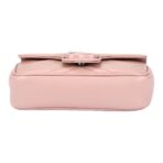 GUCCI Gucci GG Marmont single-color ceramic double G finish resin chain shoulder strap V-shaped quilted leather flap bag waist bag shoulder bag women's light pink - Image 5