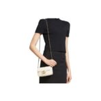 GUCCI Gucci GG Marmont Gold Logo Old Quilted Leather Crossbody Shoulder Bag Super Mini Women's White - Image 10