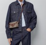 GUCCI Gucci Horsebit 1955 Horse Buckle Old Flower Logo Canvas Leather Box Bag Single Shoulder Crossbody Bag Mini Same Style for Men and Women - Image 11