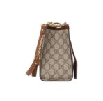 GUCCI Gucci Padlock Metal Lock Lock Buckle Old Flower Logo Canvas Leather Tote Bag Tote Bag Shopping Bag Handbag Crossbody Shoulder Bag Medium Size Women's Ebony Brown - Image 4