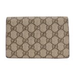 GUCCI Gucci Dionysus Tiger Head Buckle Old Flower Logo Canvas Leather Crossbody Shoulder Bag Super Mini Women's Ebony - Image 4