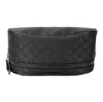 GUCCI Gucci Double G Series Brand Logo Double G Old Flower Full Printed Striped Webbing Nylon Mailer Bag Shoulder Bag Crossbody Bag Men's Black - Image 5