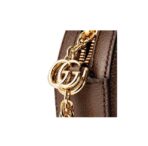 GUCCI Gucci Ophidia Old Flower Logo Striped Webbing Canvas Patchwork Round Cake Bag Chain Bag Single Shoulder Crossbody Bag Mini Women's - Image 7