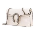 GUCCI Gucci Dionysus Diamond Tiger Buckle Chain Shoulder Strap Leather Chain Bag Flip Bag Shoulder Bag Crossbody Bag Super Mini Women's White - Image 3