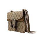 GUCCI Gucci Dionysus Tiger Head Buckle Old Flower Logo Chain Shoulder Strap Canvas Suede Crossbody Shoulder Bag Women's - Image 3