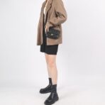 CHANEL CF Square Fatty Classic Diamond Gold Buckle Leather Chain Shoulder Strap Adjustable Sheepskin Crossbody Shoulder Bag Mini Women's Black - Image 5