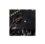 CHANEL Chanel 22Bag ultra-large capacity old gold logo gold coin leather chain diamond bag king of the year cowhide tote bag tote bag shopping bag mother bag shoulder bag small size women's black - Image 7