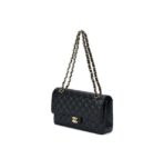CHANEL Classic Flap CF Classic Diamond Gold Buckle Chain Shoulder Strap Leather Chain Caviar Cowhide Bag Cross-body Bag Shoulder Bag Medium Size Women's Black - Image 3