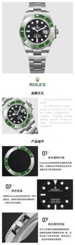 ROLEX Submariner Green Water Ghost 2023 Automatic Mechanical Movement Date Display Men's Swiss Watch 41mm Black Dial Oyster Steel Case Oyster Steel Strap - Image 14