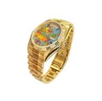 ROLEX Rolex Sunday Calendar Automatic Mechanical Movement 100m Waterproof Women's Watch Swiss Watch 36mm Blue Dial K Gold 18k Gold Case K Gold 18k Yellow Gold Strap - Image 4