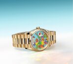 ROLEX Rolex Sunday Calendar Automatic Mechanical Movement 100m Waterproof Women's Watch Swiss Watch 36mm Blue Dial K Gold 18k Gold Case K Gold 18k Yellow Gold Strap - Image 7