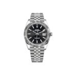 ROLEX Rolex Log Series Automatic Mechanical Movement 100m Waterproof Men's Swiss Watch 41mm Black Dial Yellow Gold Steel Case Oyster Steel Strap