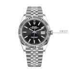 ROLEX Rolex Log Series Automatic Mechanical Movement 100m Waterproof Men's Swiss Watch 41mm Black Dial Yellow Gold Steel Case Oyster Steel Strap - Image 2