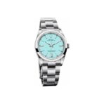 ROLEX Rolex Oyster Perpetual Tiffany Blue/Tiffany Blue Automatic Mechanical Movement 100m Waterproof Women's Watch Swiss Watch 36mm Blue Dial Oyster Steel Case - Image 4