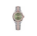 ROLEX Rolex Log Series Automatic Mechanical Movement Waterproof Date Display Olive Green Dial Women's Swiss Watch 31mm Green Dial Oyster Steel Case Oyster Steel Strap - Image 2