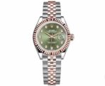 ROLEX Rolex Log Series Automatic Mechanical Movement Waterproof Date Display Olive Green Dial Women's Swiss Watch 31mm Green Dial Oyster Steel Case Oyster Steel Strap - Image 9