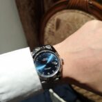 ROLEX Rolex Log Series Automatic Mechanical Movement 100m Waterproof Men's Watch Swiss Watch 41mm Blue Dial Oyster Steel Strap - Image 4