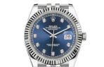 ROLEX Rolex Log Series Automatic Mechanical Movement 100m Waterproof Men's Watch Swiss Watch 41mm Blue Dial Oyster Steel Strap - Image 8
