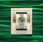 ROLEX Rolex Log Series Automatic Mechanical Movement Waterproof Date Display Olive Green Dial Women's Swiss Watch 31mm Green Dial Oyster Steel Case Oyster Steel Strap - Image 6