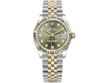 ROLEX Rolex Log Series Automatic Mechanical Movement Waterproof Date Display Olive Green Dial Women's Swiss Watch 31mm Green Dial Oyster Steel Case Oyster Steel Strap - Image 10