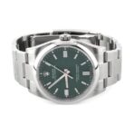ROLEX Oyster Perpetual Automatic Mechanical Movement Waterproof Fashion Women's Watch Swiss Watch 36mm Green Dial Oyster Steel Case Oyster Steel Strap - Image 4
